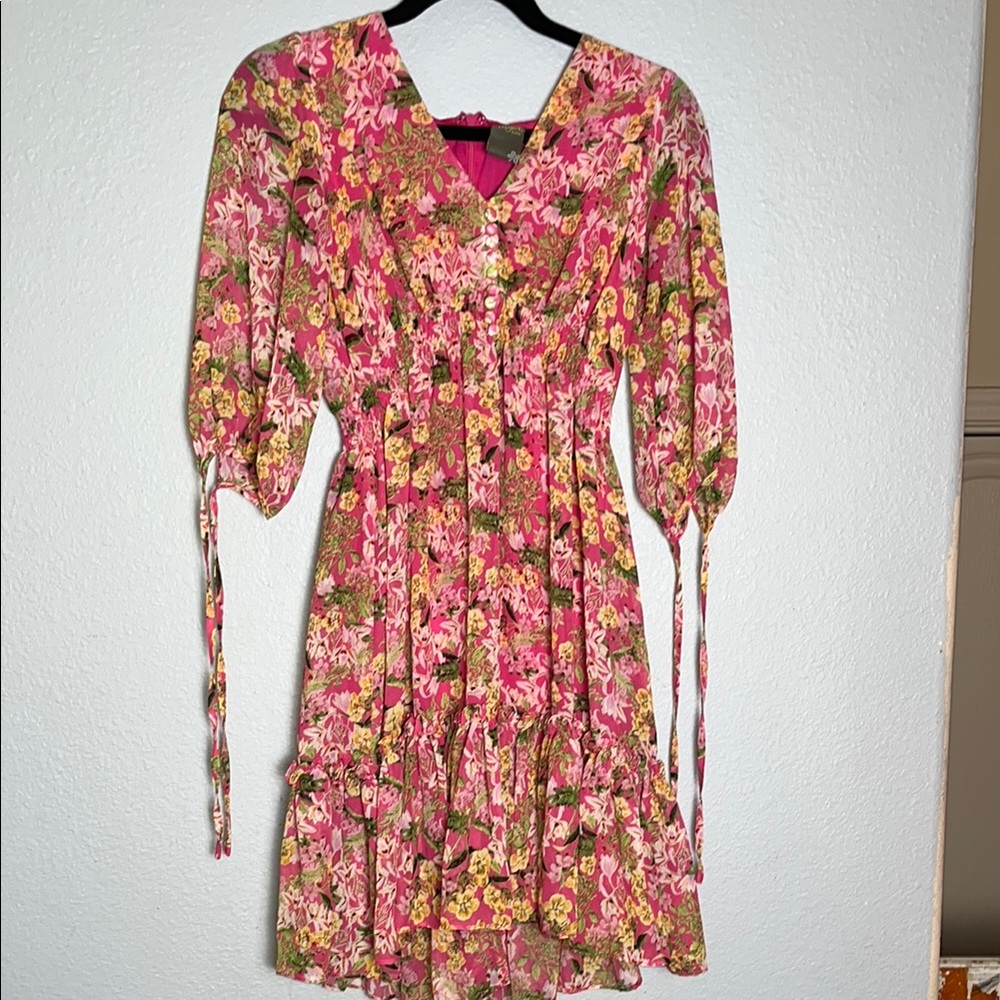 Taylor Floral Pink Dress - Picture 4 of 6